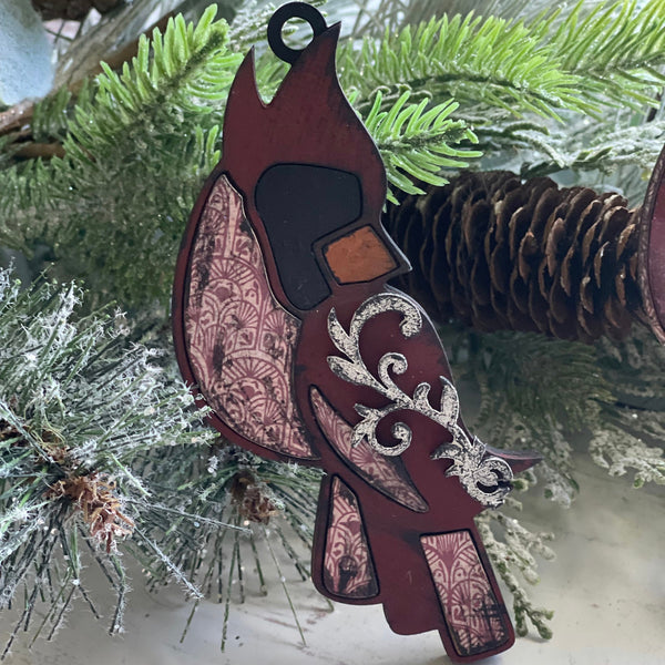 Cardinal Memorial Ornaments (Set of 2) – Glowforge Shop