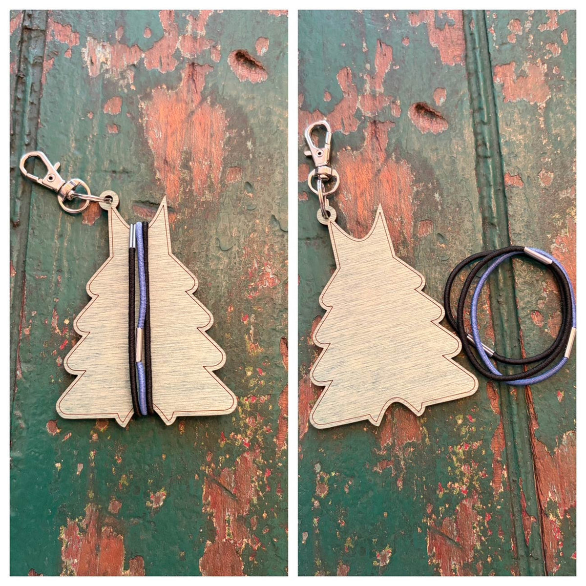 Christmas Tree Hair Elastic Tie Holder - Glowforge