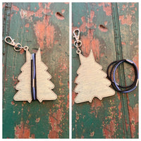 Christmas Tree Hair Elastic Tie Holder - Glowforge