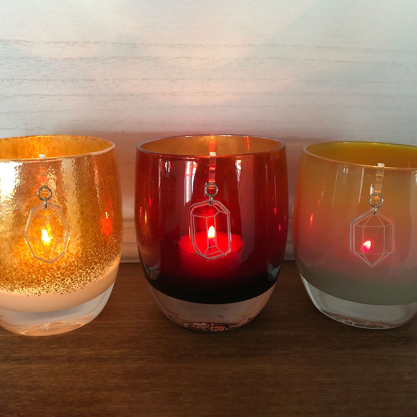 Crystals - Candle and Votive Charms (Set of 3)
