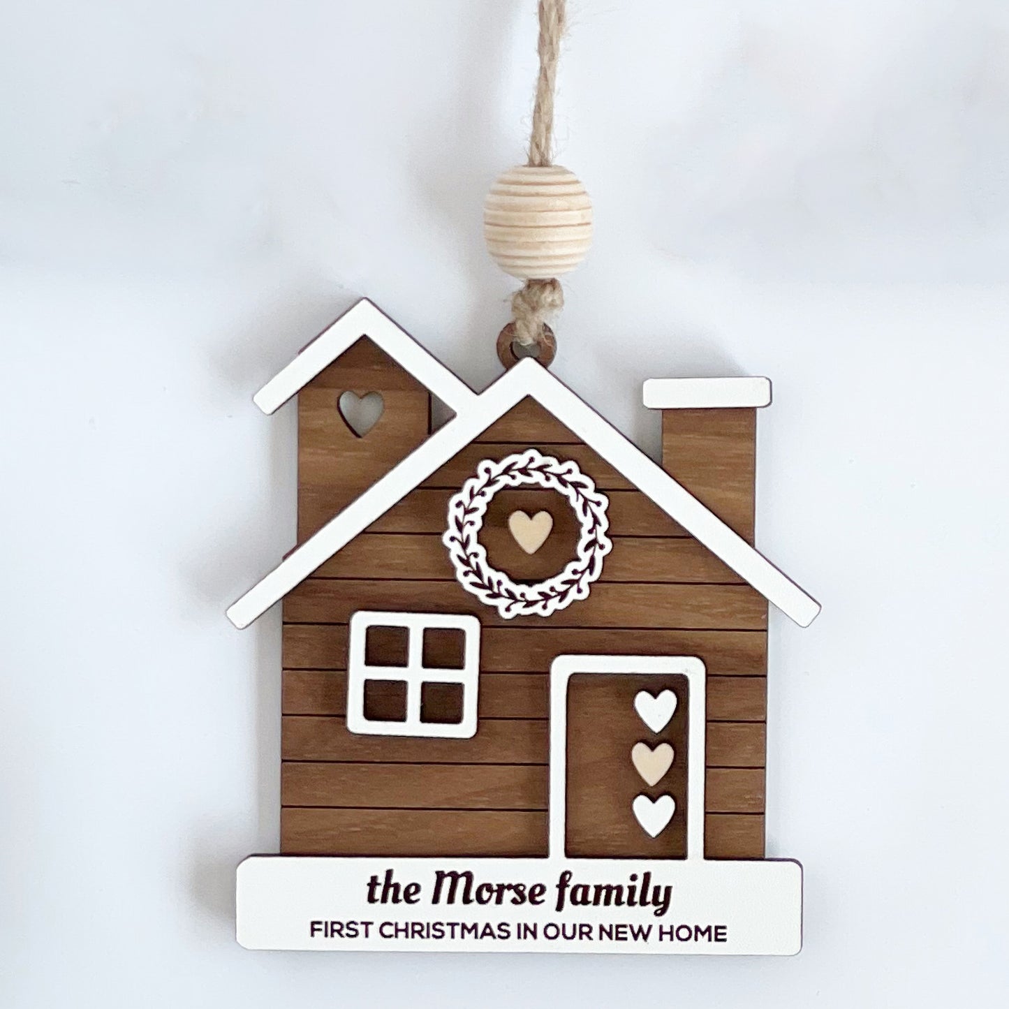 Customizable First Christmas New Home Ornament with Multiple Options - "First Christmas In Our New Home"