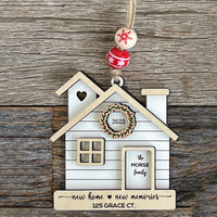 Customizable First Christmas New Home Ornament with Multiple Options - "New Home - New Memories"