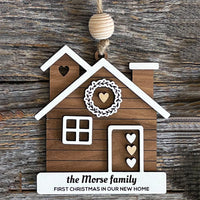 Customizable First Christmas New Home Ornament with Multiple Options - "New Home - New Memories"