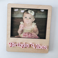 Customizable Fun Birthday Picture Frame for Kid's 1st to 10th Birthday (Set of 2)