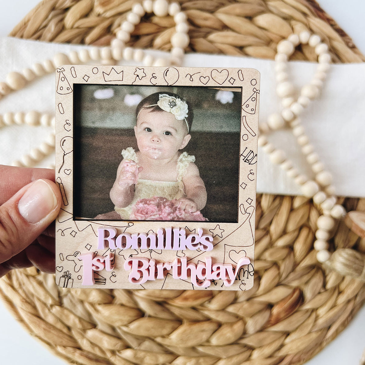 Customizable Fun Birthday Picture Frame for Kid's 1st to 10th Birthday ...