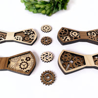 Customizable Layered Gear Bow Tie - Multiple Gear Bow Ties
