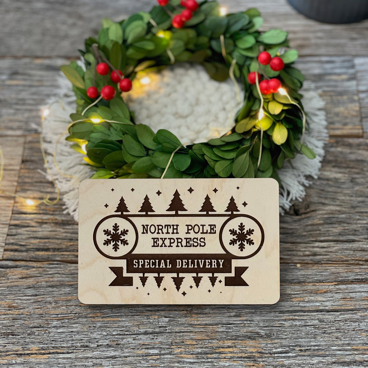 Customizable North Pole Express Gift Card / Money Holder and Christmas Ornament
