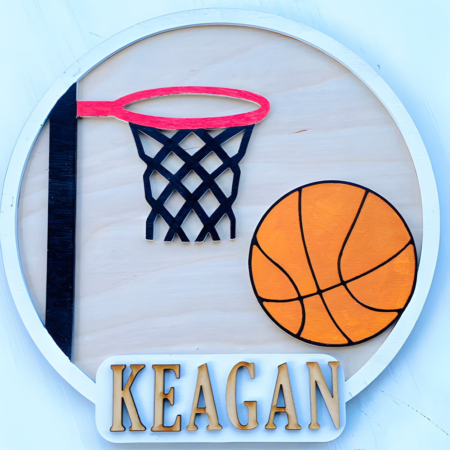 Customizable Sporty Basketball Sign