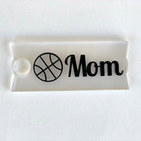 Customizable Stanley Cup Topper 40 oz Basketball Mom & Dad (Set of 2)