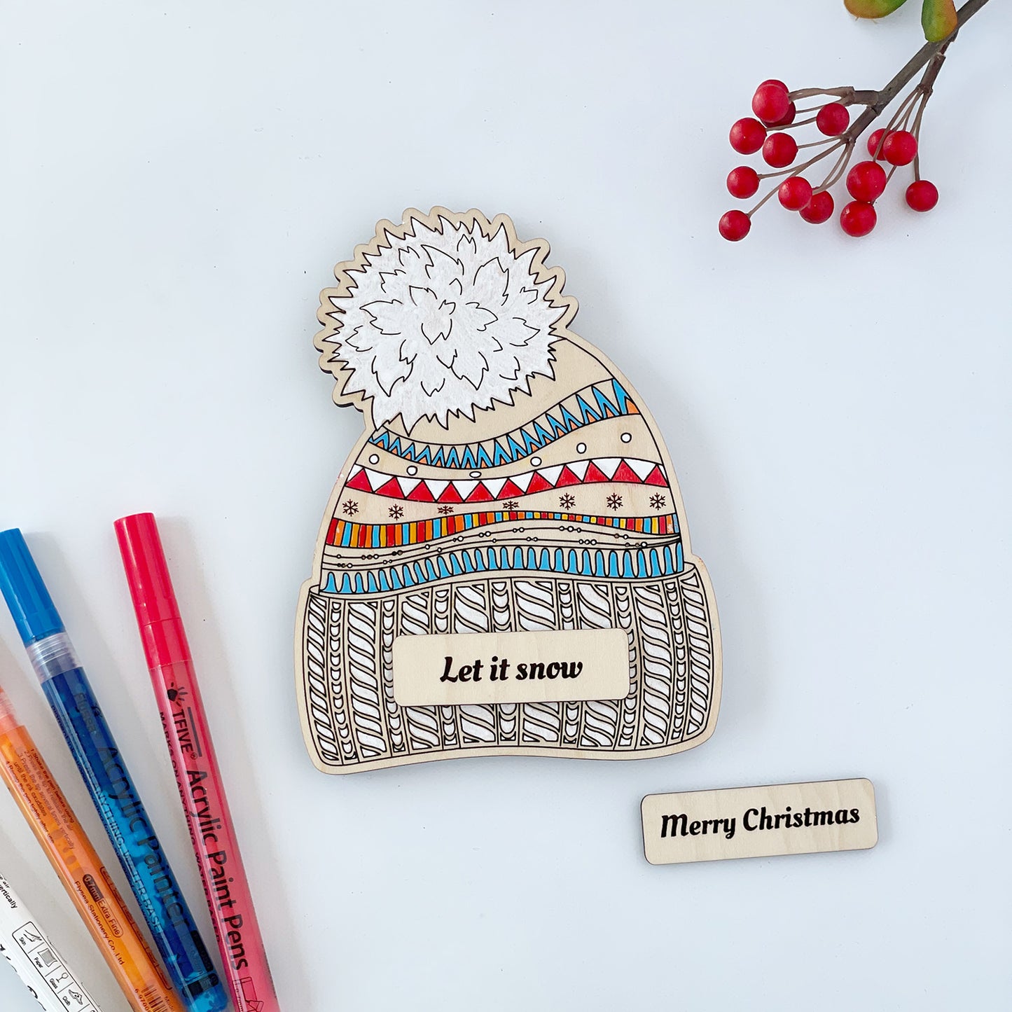 Customizable Winter Hat Gift Card/Money Holder and Christmas Ornament