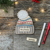 Customizable Winter Hat Gift Card/Money Holder and Christmas Ornament