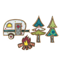 Cute Camper-Themed Magnet Collection (Set of 4)