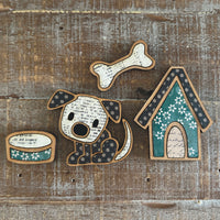 Cute Dog-Themed Magnet Collection (Set of 4)