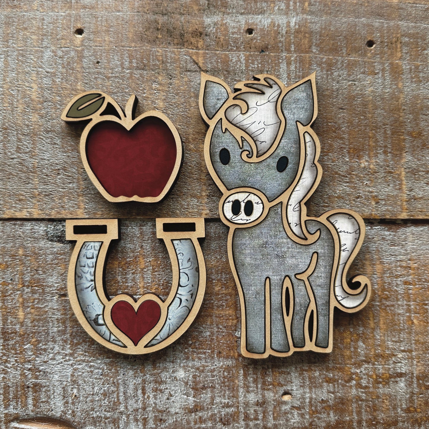Cute Horse-Themed Magnet Collection (Set of 3)