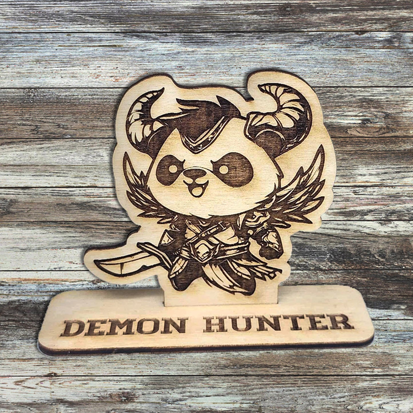 Demon Hunter Panda Game Piece with Stand