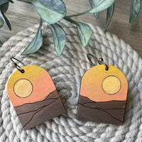 Desert Sun Arch Earrings - Sunrise Earrings