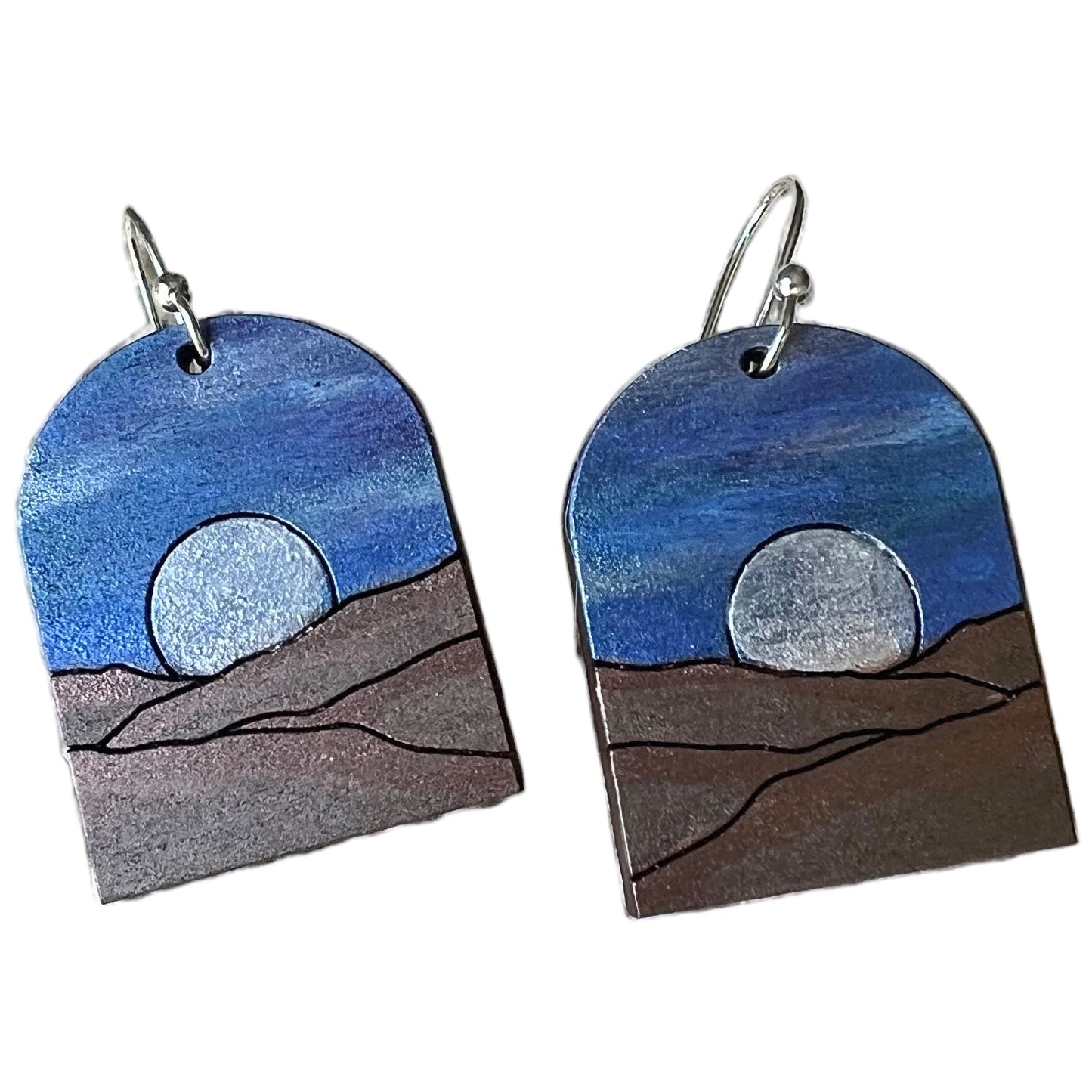 Desert Sun Arch Earrings - Sunset Earrings