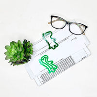Dinosaur-Shaped Bookmark - Paperclip - Snack Bag Closure