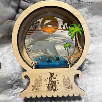 Dolphin-Themed Snow Globe