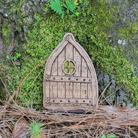 Arched Cottage Fairy Door with Stand