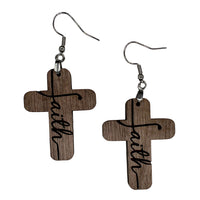 Faith Cross Dangle Earrings