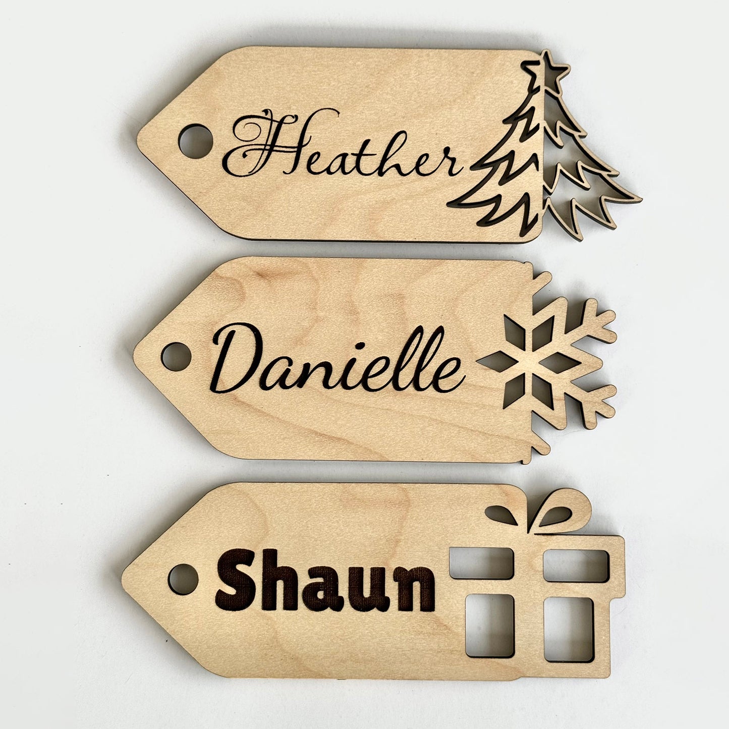 Christmas Stocking Names, Laser cut names, Stocking name tags, Gift ta –  Thistle and Lace Designs