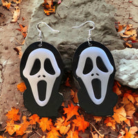 Ghost Face Killer Earrings - Ghost Halloween Earrings