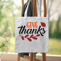 "Give Thanks" With Leaf Graphic