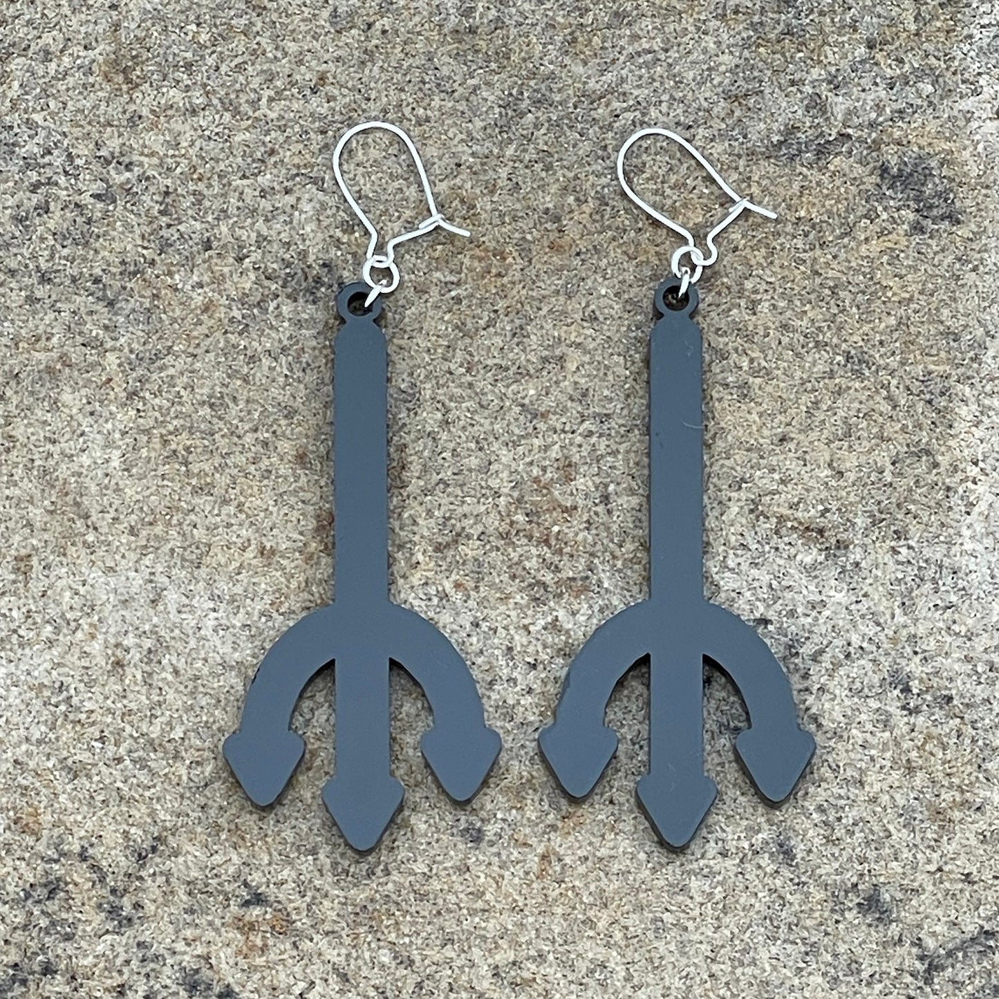 Halloween Pitchfork Dangle  Earrings