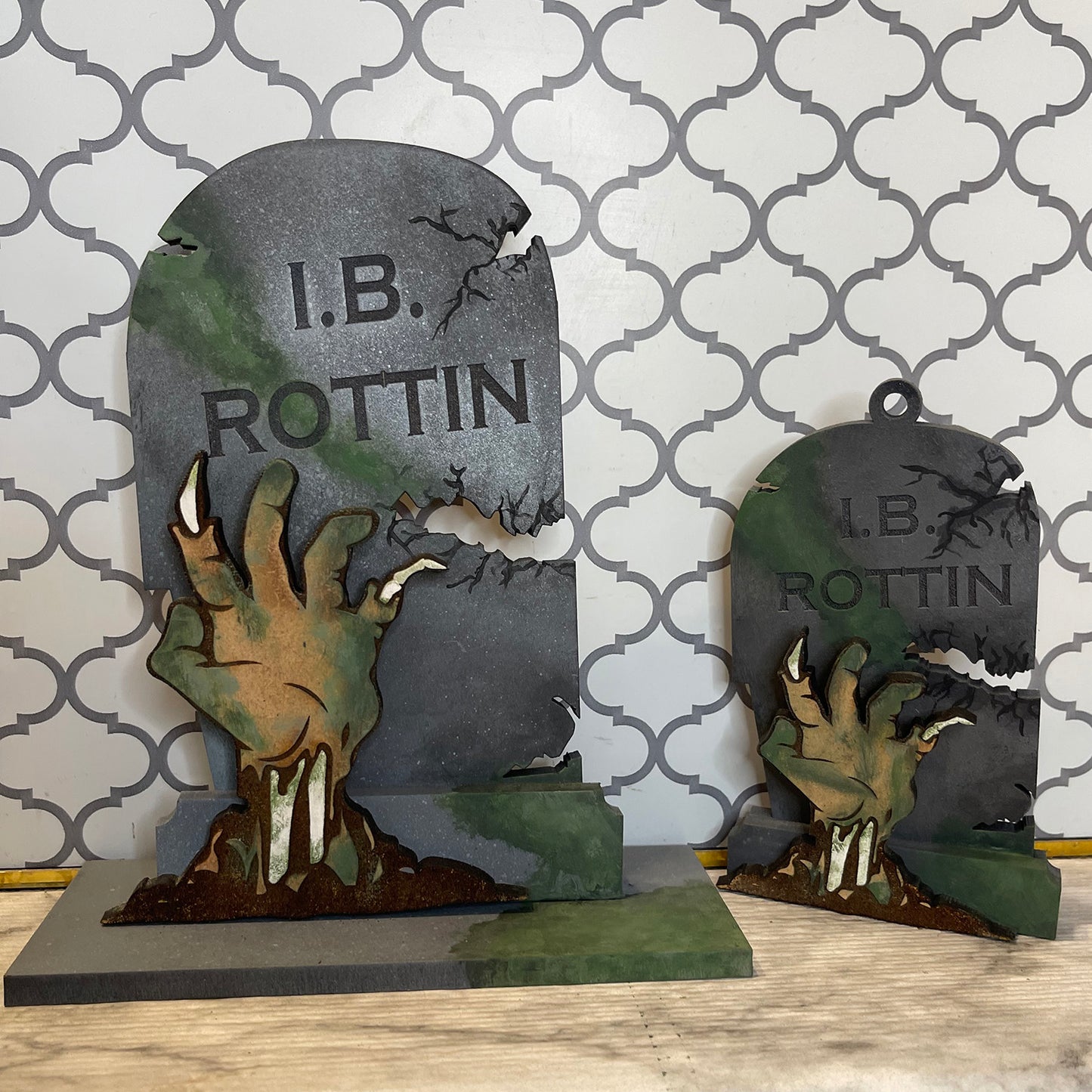 Halloween Silly Tombstones I.B. Rottin Desk Charm