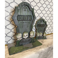 Halloween Silly Tombstones Ride Or Die Desk Charm