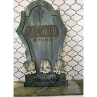 Halloween Silly Tombstones Ride Or Die (Large)