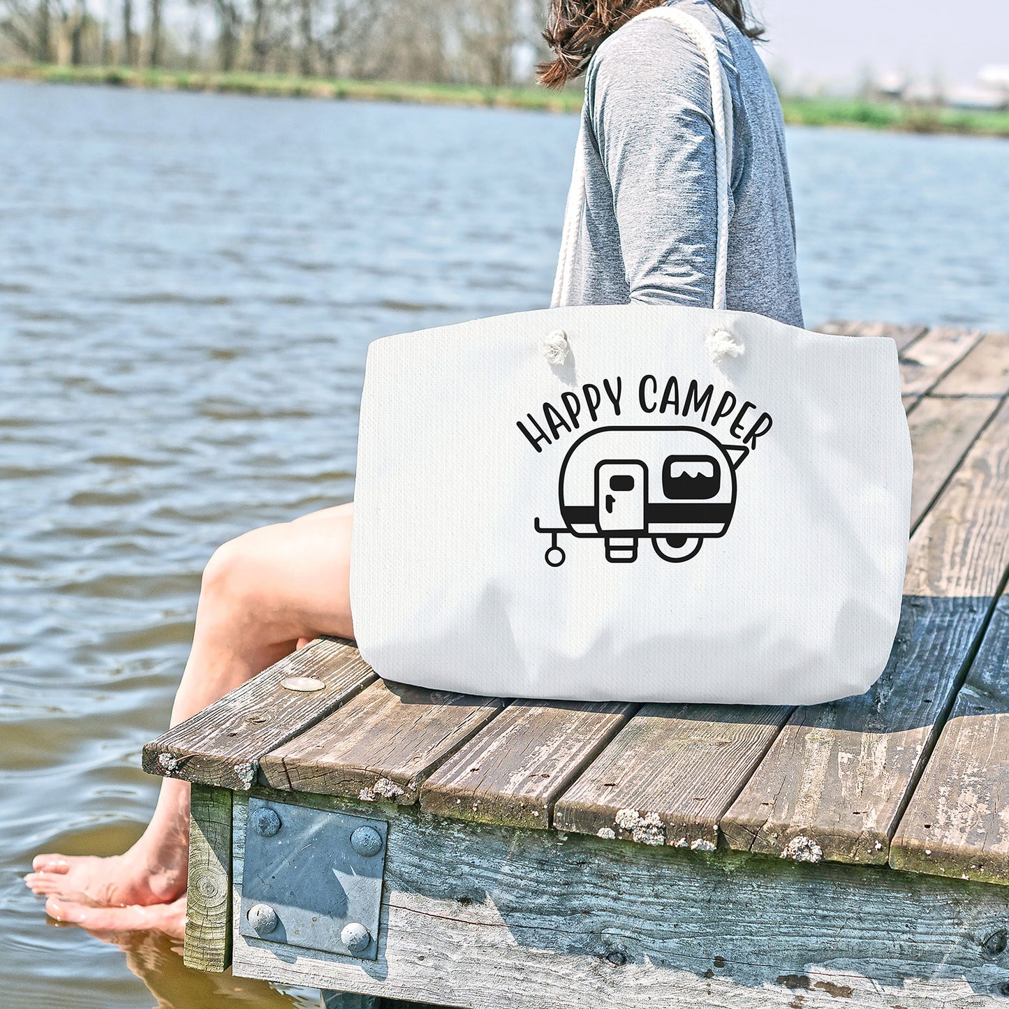 "Happy Camper" With Camper Graphic