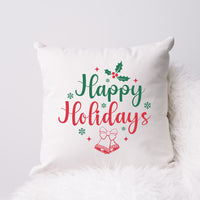 "Happy Holidays" With Bells Graphic