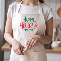 "Happy Holidays" With Snowflakes Graphic