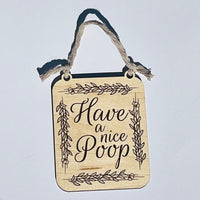 Have a Nice Poop Air Freshener Hanger