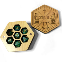 Hexagonal Fighter Dice Box - Hex Fighter Dice Vault