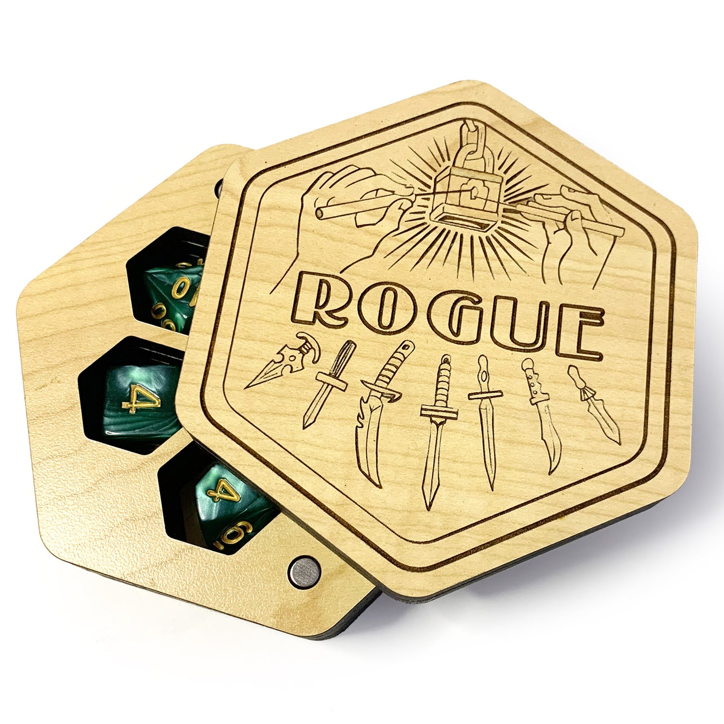 Hexagonal Rogue Dice Box - Hex Rogue Dice Vault