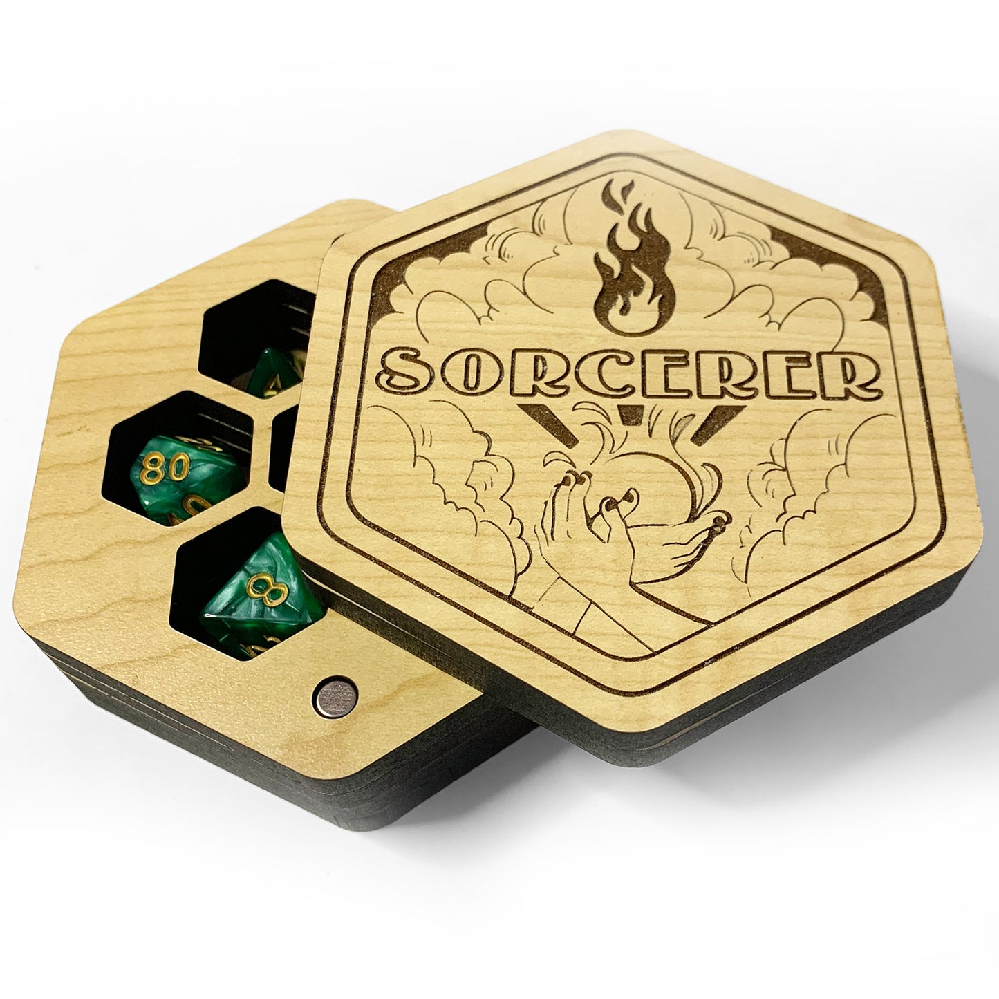 Hexagonal Sorcerer Dice Box - Hex Sorcerer Dice Vault