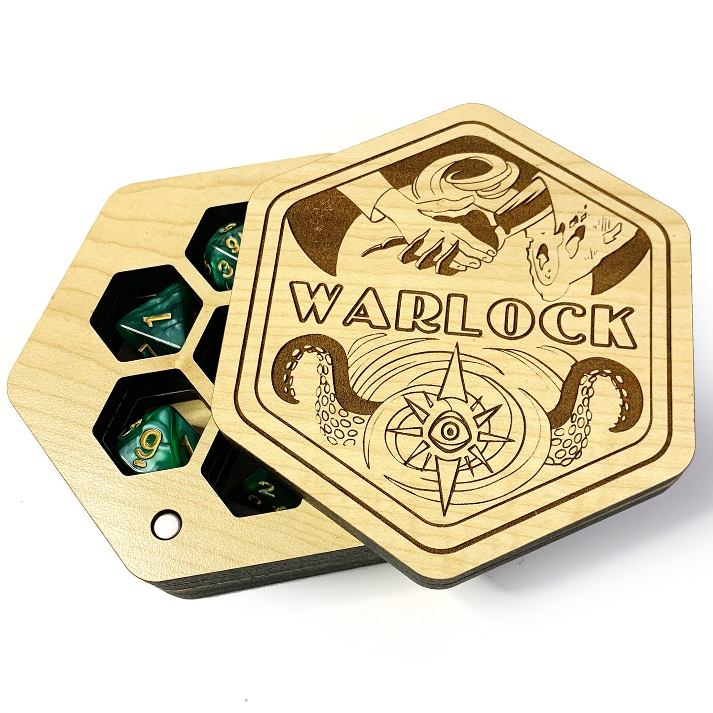 Hexagonal Warlock Dice Box - Hex  Warlock Dice Vault