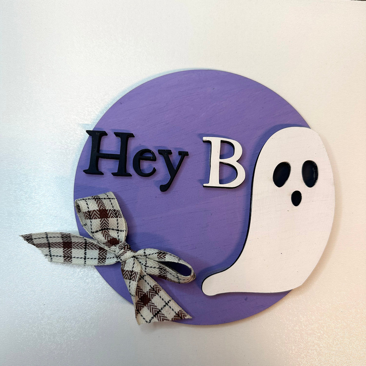 Hey Boo Halloween Door Sign - Friendly Ghost Door Sign – Glowforge Shop