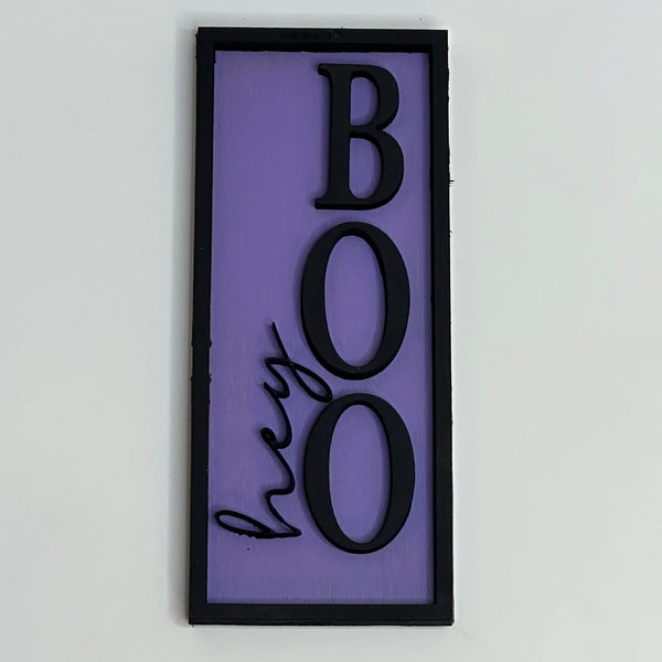 Hey Boo Wall Sign – Glowforge Shop