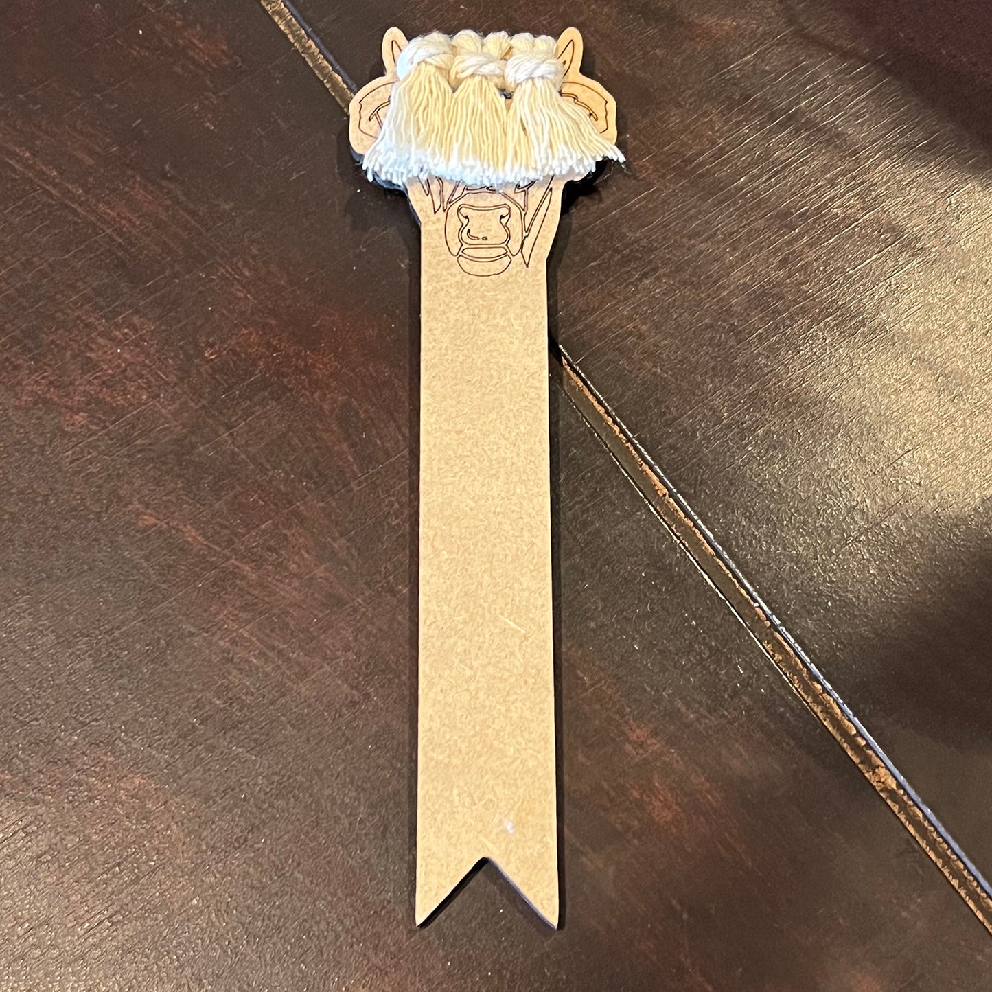 Highland Cow Tassel Bookmark