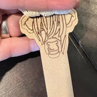 Highland Cow Tassel Bookmark