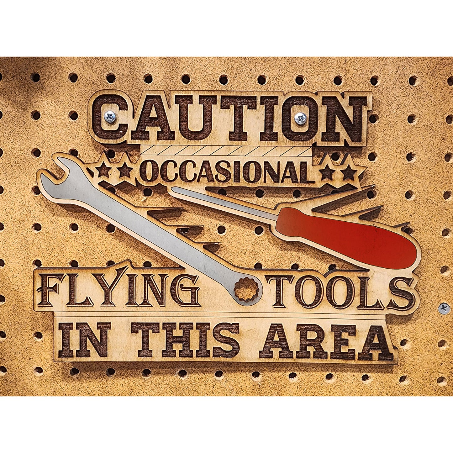 Hilarious Flying Tools Dad's Tool Shed / Workshop Sign