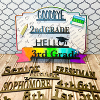 Interchangeable Grade Passing Slate with Grades K-12
