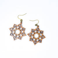 Intricate Star Dangle Earrings