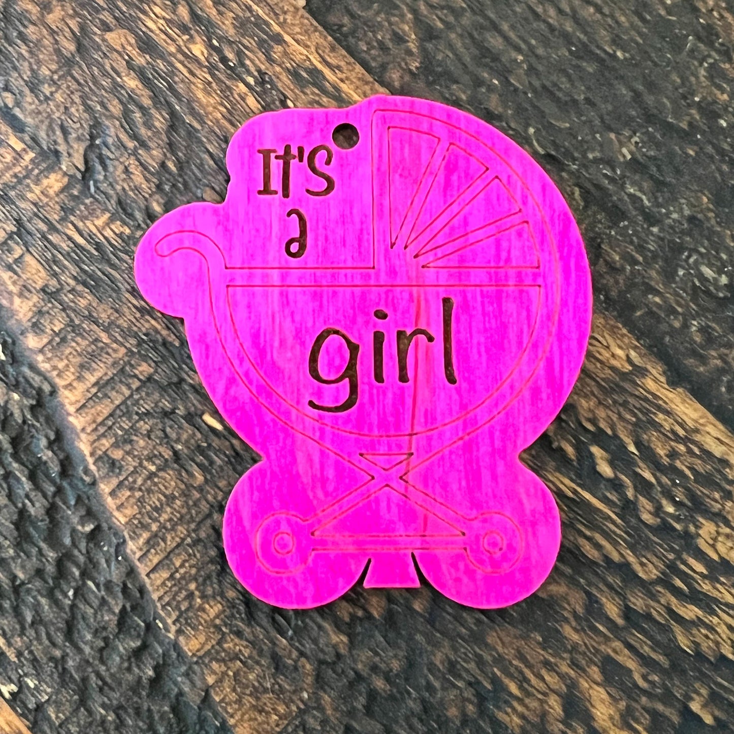 It's A Girl Gift Bag or Pennant Tag