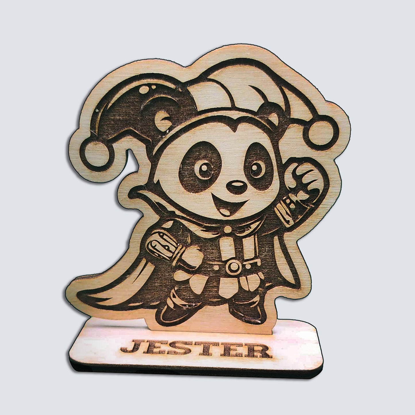 Jester Panda Game Piece with Stand