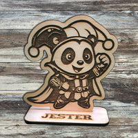 Jester Panda Game Piece with Stand